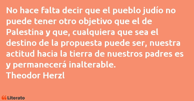 Frases de Theodor Herzl