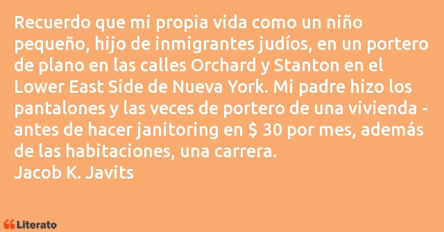 Frases de Jacob K. Javits