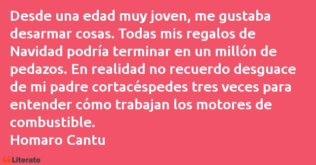 Frases de Homaro Cantu