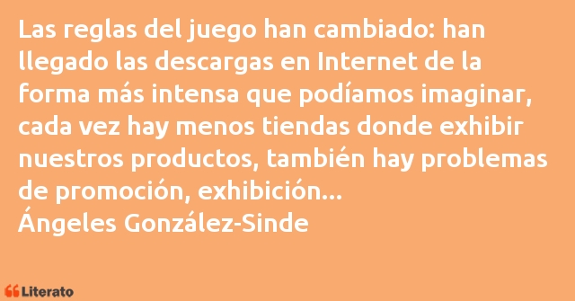 Frases de Ángeles González-Sinde