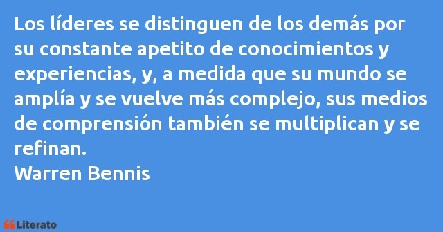 Frases de Warren G. Bennis