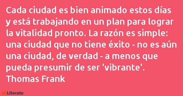 Frases de Thomas Frank