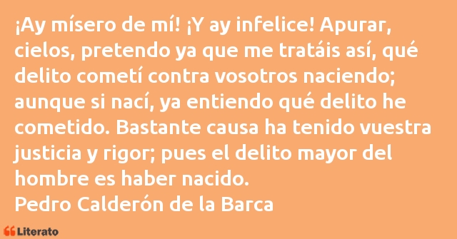 Frases de Pedro Calderón de la Barca