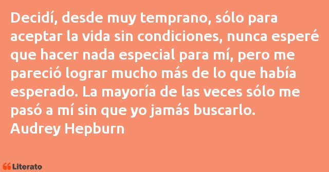 Frases de Audrey Hepburn