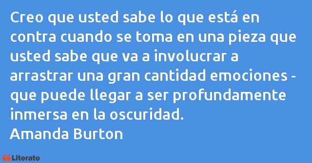 Frases de Amanda Burton