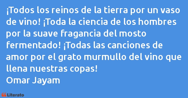 Frases de Omar Jayam