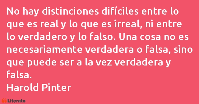 Frases de Harold Pinter