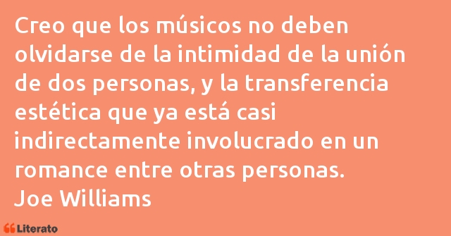 Frases de Joe Williams