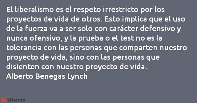 Frases de Alberto Benegas Lynch