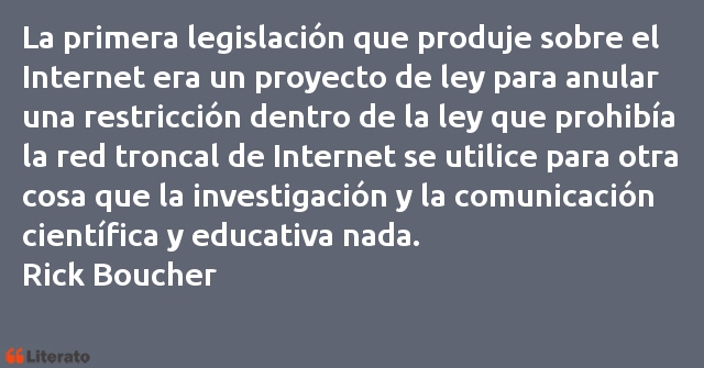 Frases de Rick Boucher