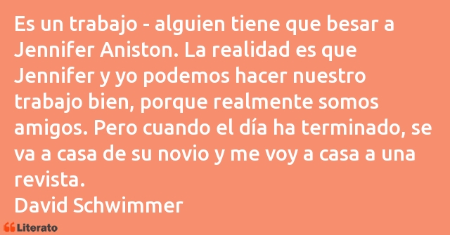 Frases de David Schwimmer