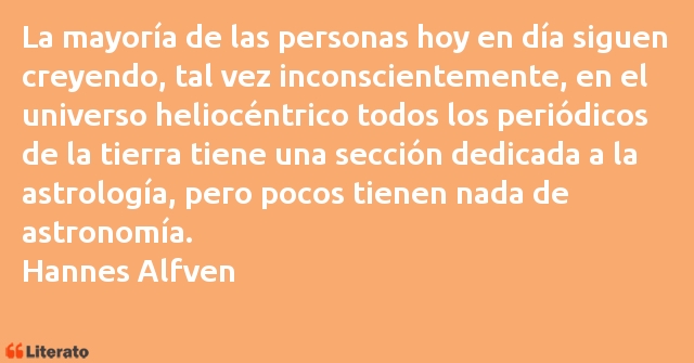 Frases de Hannes Alfven