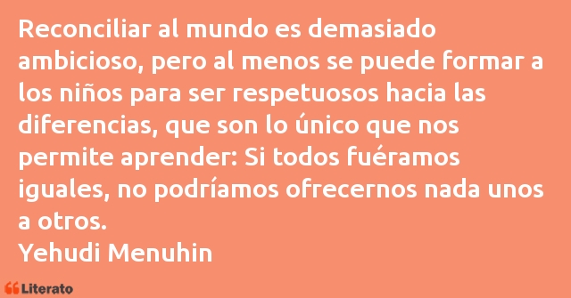 Frases de Yehudi Menuhin