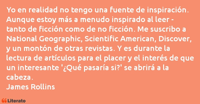 Frases de James Rollins