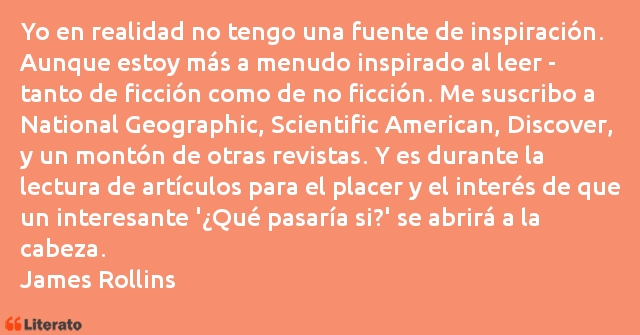 Frases de James Rollins