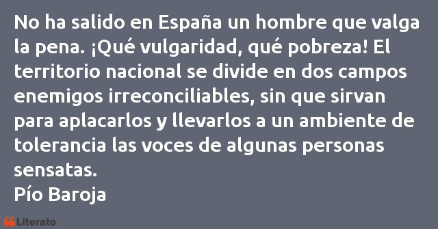Frases de Pío Baroja
