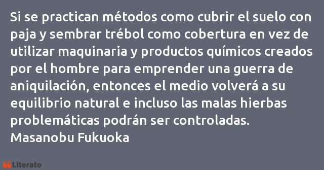 Frases de Masanobu Fukuoka