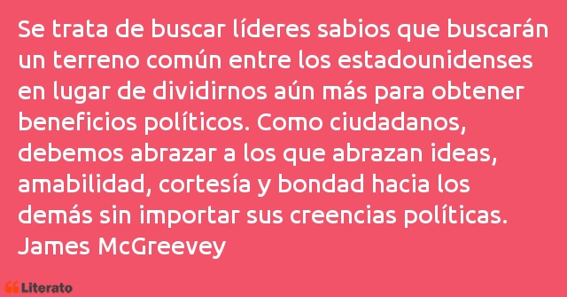 Frases de James McGreevey