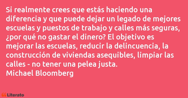 Frases de Michael Bloomberg