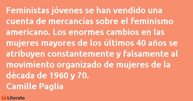 Frases de Camille Paglia