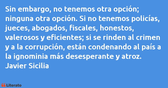 Frases de Javier Sicilia