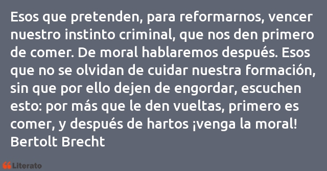 Frases de Bertolt Brecht