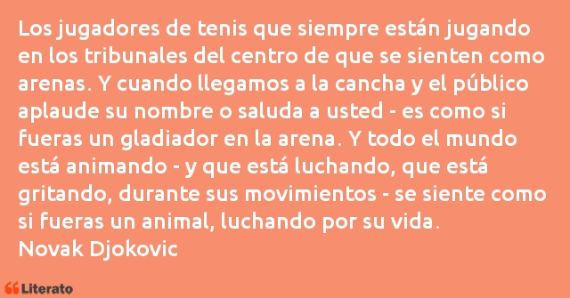 Frases de Novak Djokovic