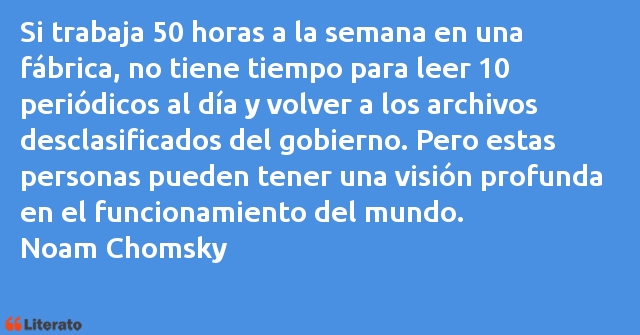 Frases de Noam Chomsky