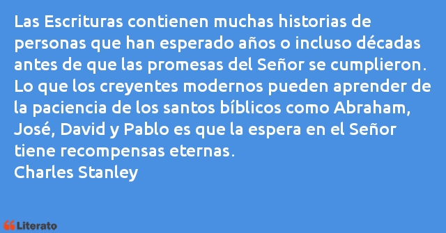 Frases de Charles Stanley