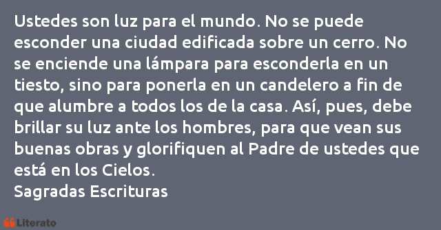 Frases de Sagradas Escrituras