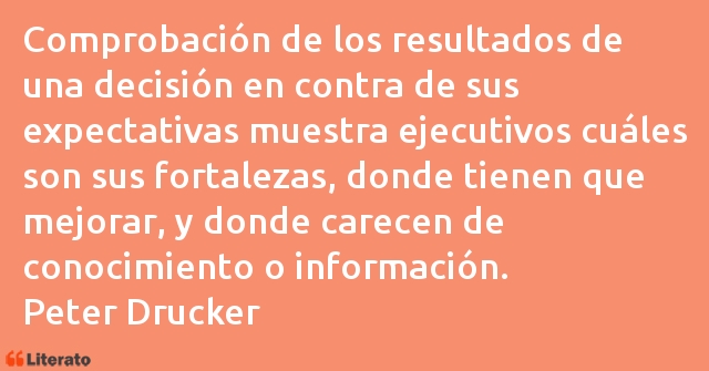 Frases de Peter Drucker