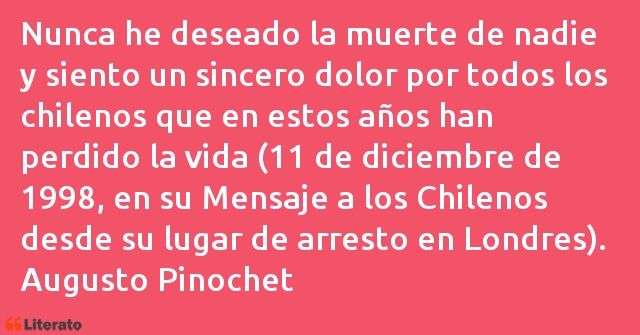 Frases de Augusto Pinochet