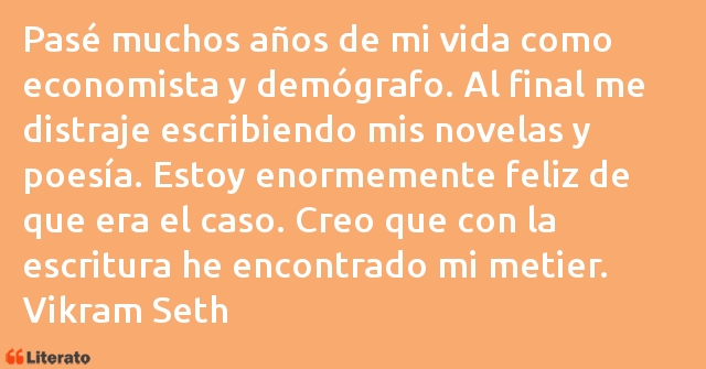 Frases de Vikram Seth