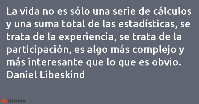 Frases de Daniel Libeskind