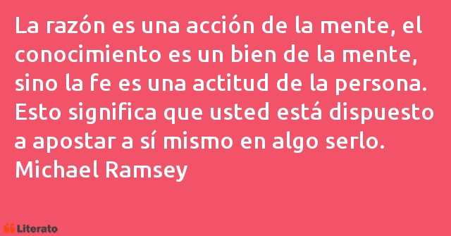 Frases de Michael Ramsey