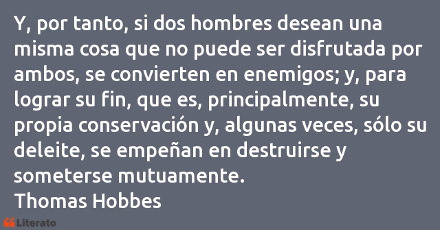 Frases de Thomas Hobbes