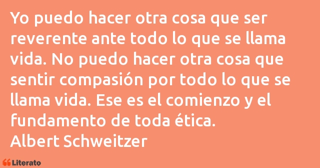 Frases de Albert Schweitzer