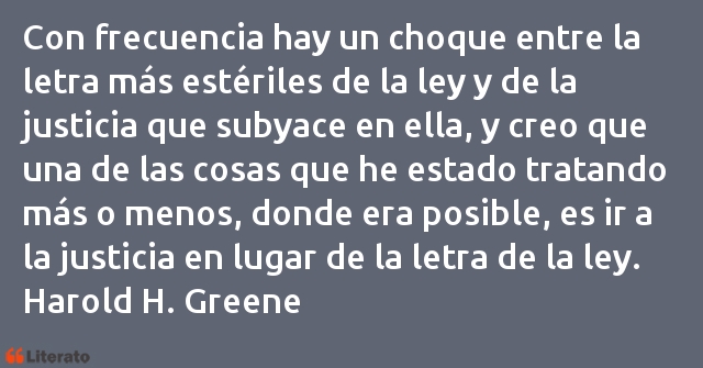 Frases de Harold H. Greene