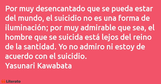 Frases de Yasunari Kawabata