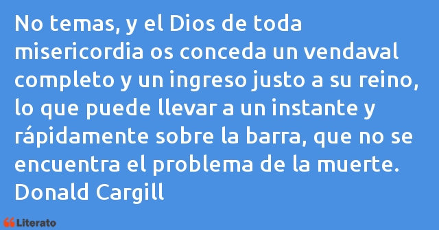 Frases de Donald Cargill