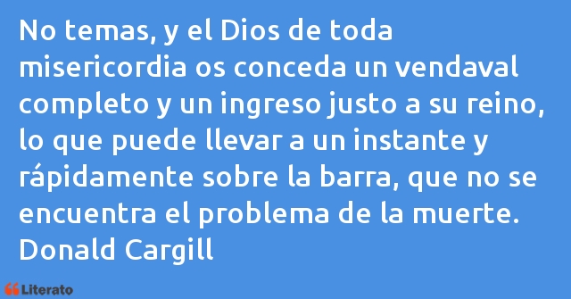 Frases de Donald Cargill