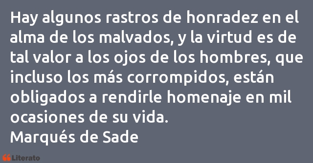 Frases de Marqués de Sade