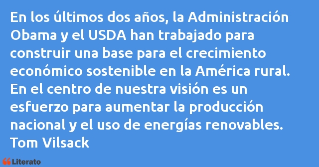 Frases de Tom Vilsack