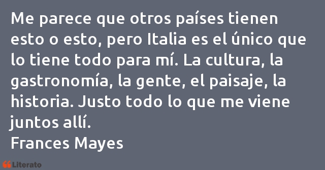 Frases de Frances Mayes