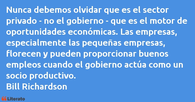 Frases de Bill Richardson