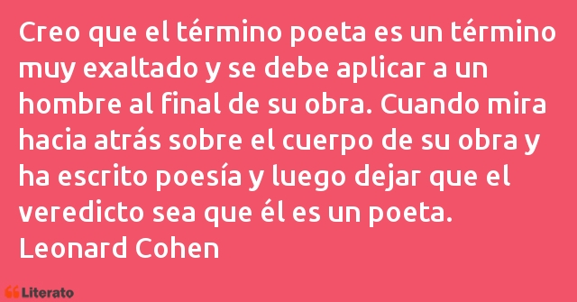 Frases de Leonard Cohen