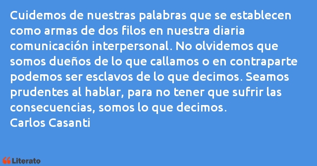 Frases de Carlos Casanti