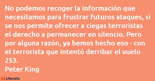 Frases de Peter King