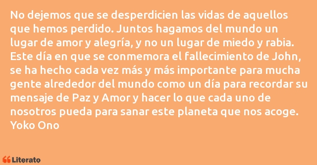 Frases de Yoko Ono