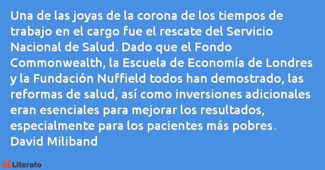 Frases de David Miliband